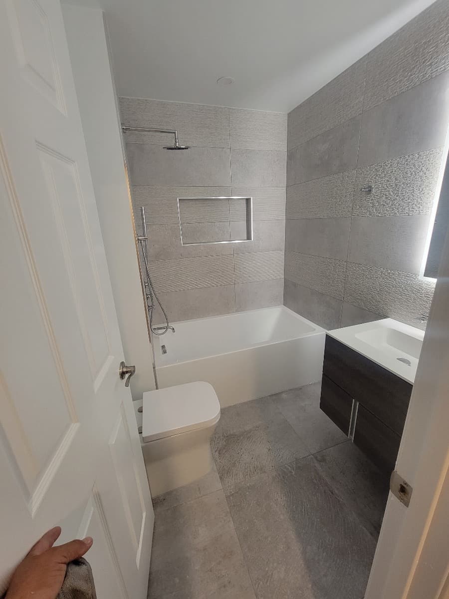 Complete bathroom renovation overview Northern Virginia