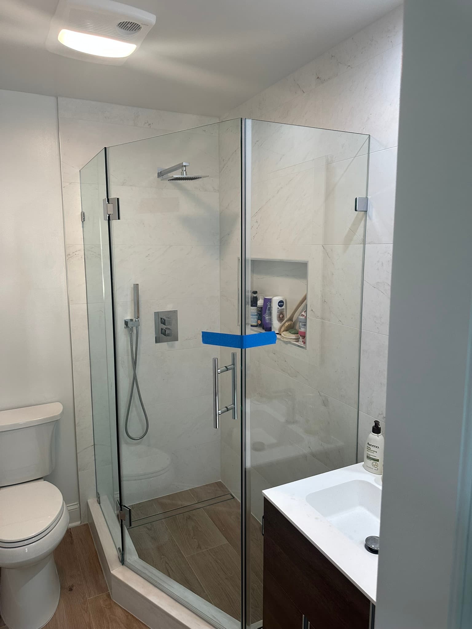 Walk-in shower installation by Ventura Home Improvement
