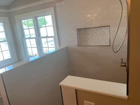 Custom shower renovation by Ventura Home Improvement