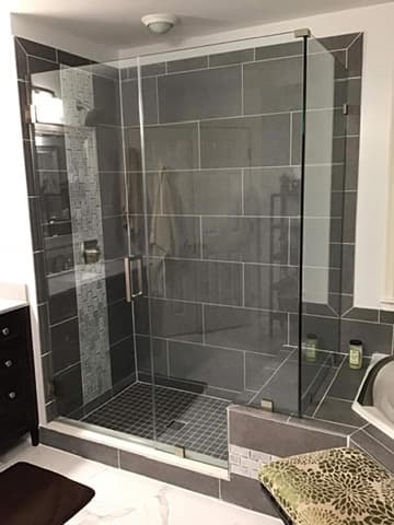 Custom tile shower renovation Northern Virginia