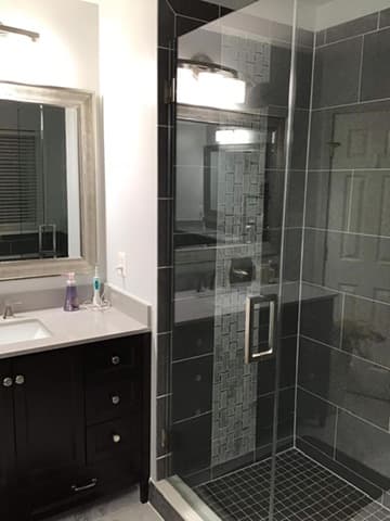 Vanity and shower remodel by Ventura Home Improvement