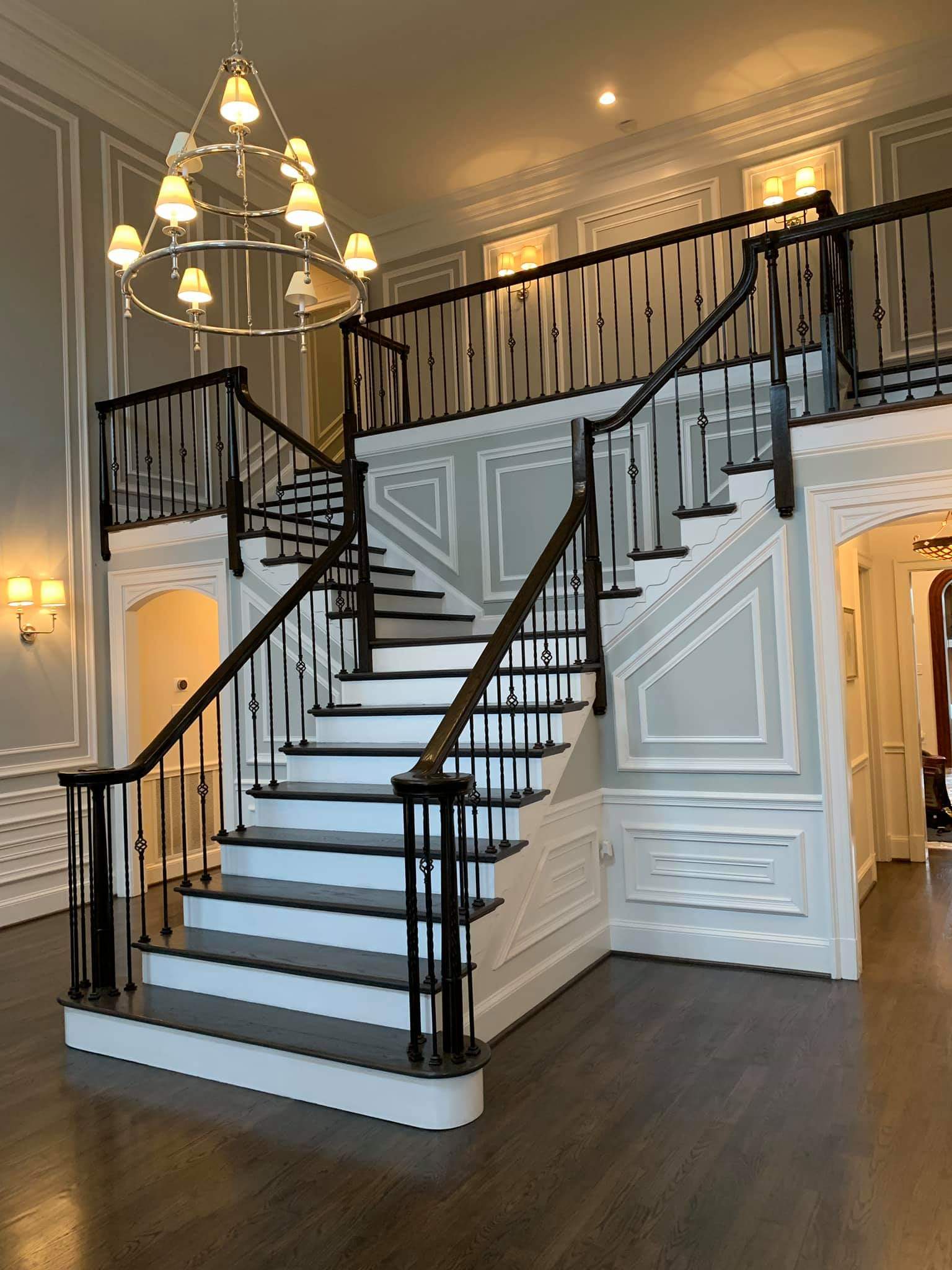 Finished staircase carpentry Northern Virginia