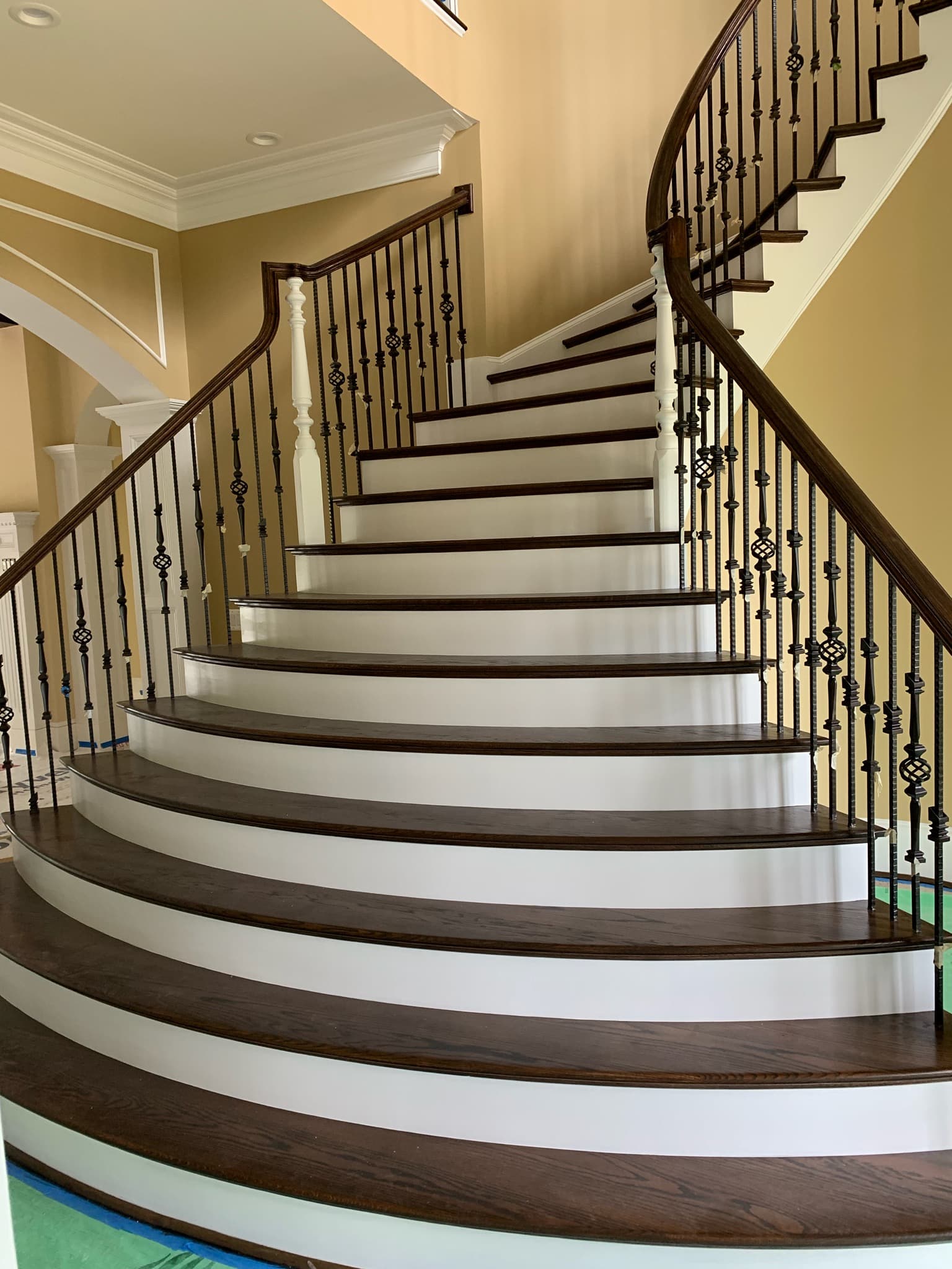 Custom elegant staircase installation Northern Virginia