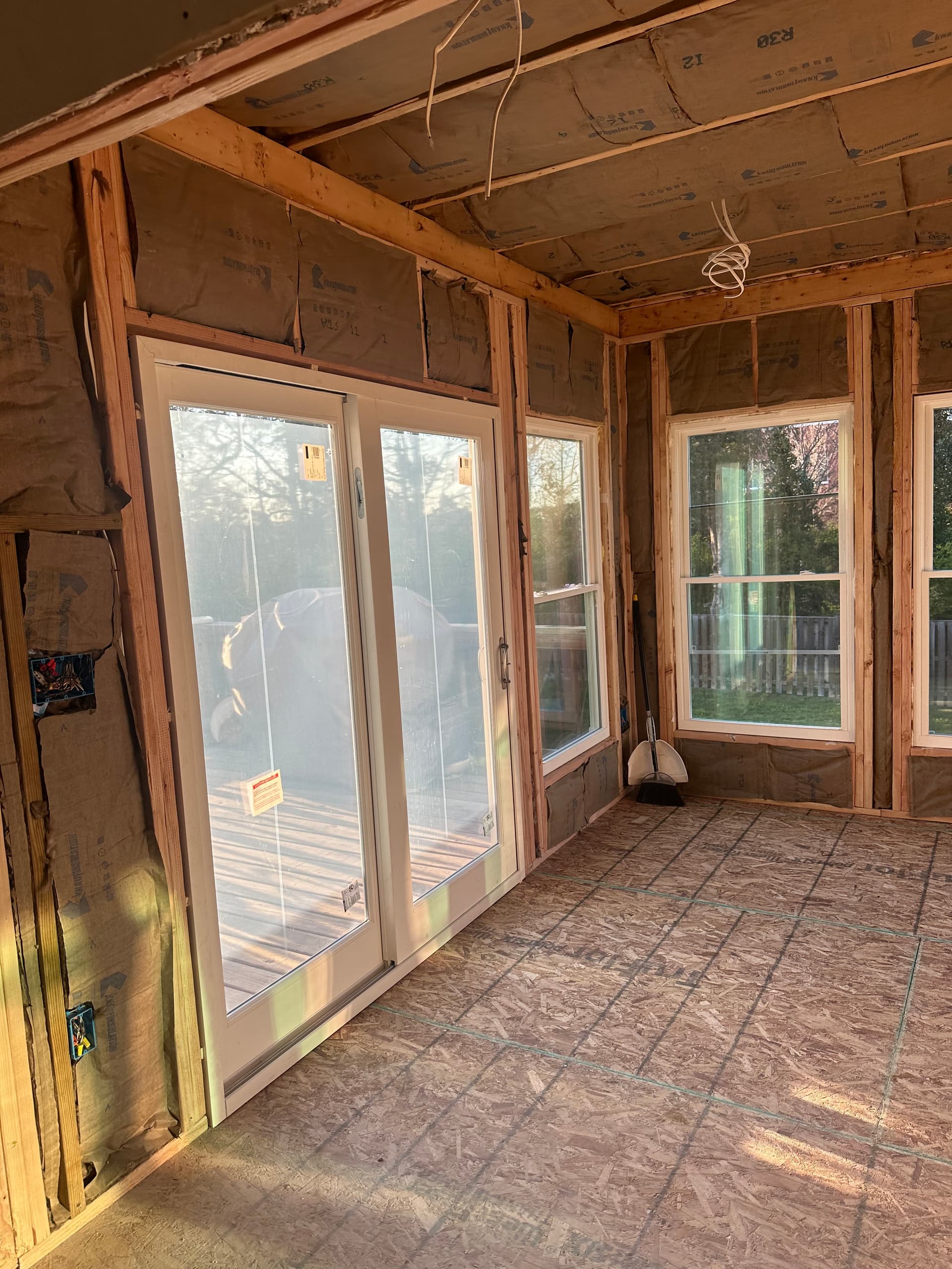Completed framing project by Ventura Home Improvement