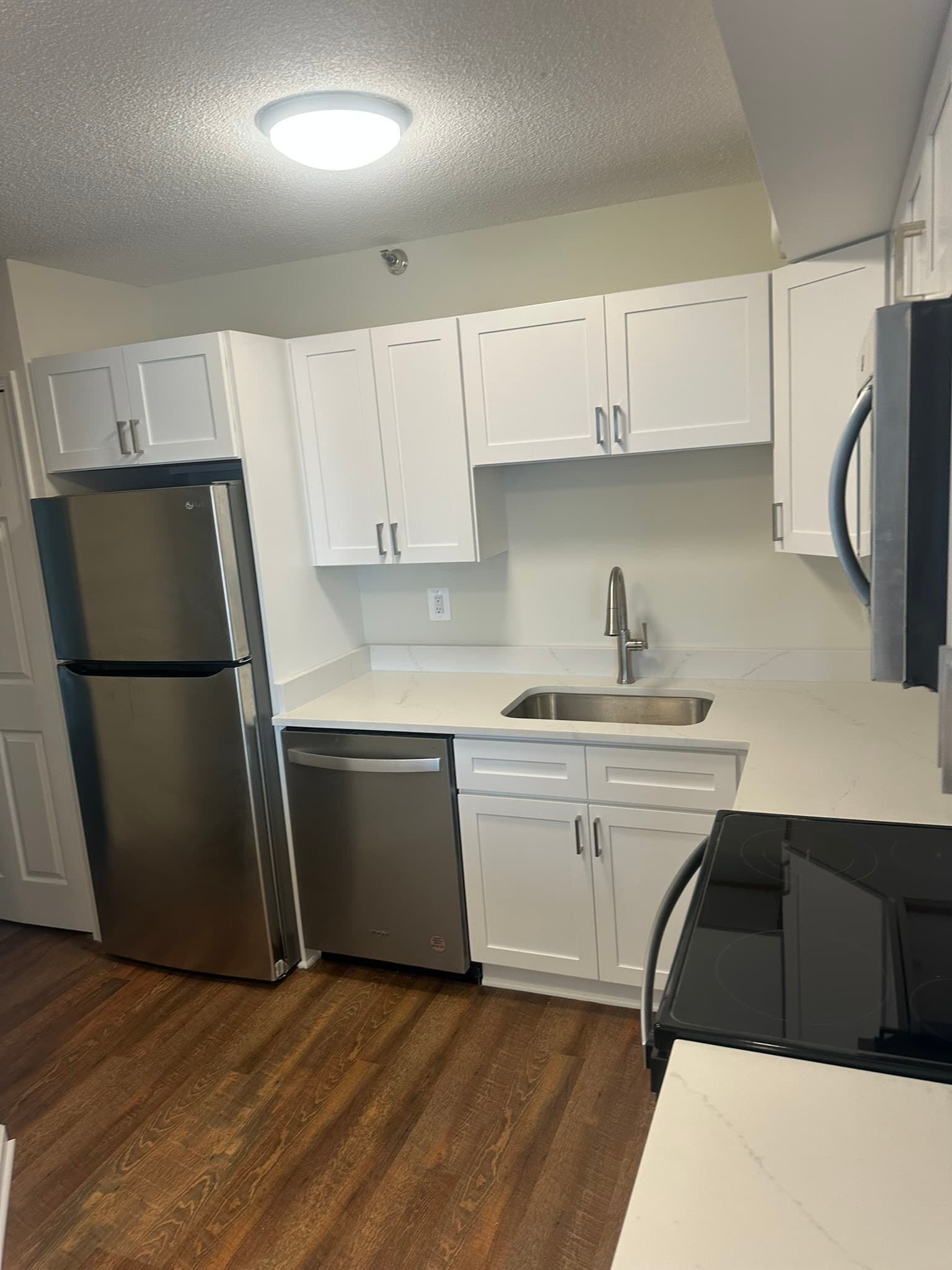 Kitchen detail shot, cabinets and countertops