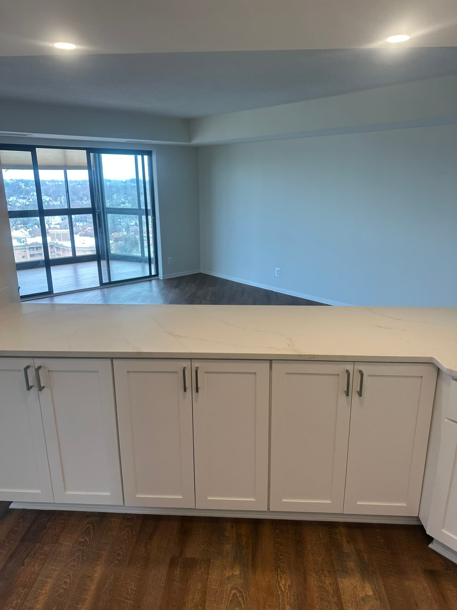 Stone countertop detail in Northern Virginia kitchen