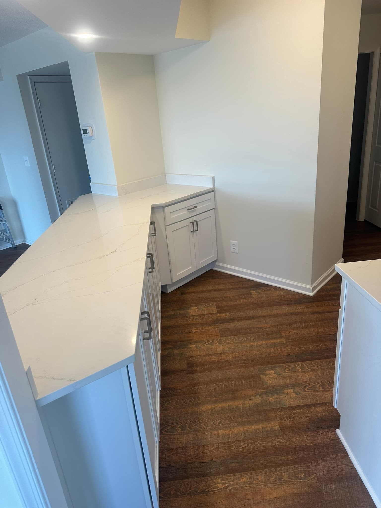 Custom countertop close-up with modern finish