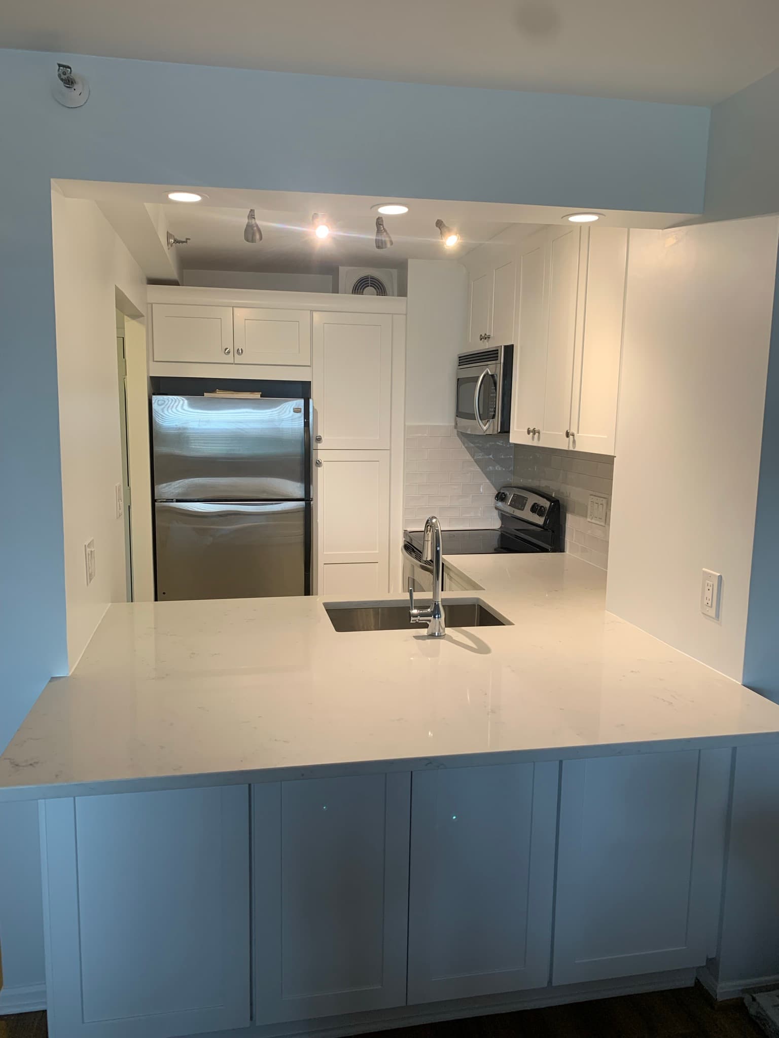 Kitchen transformation with new cabinetry and fixtures