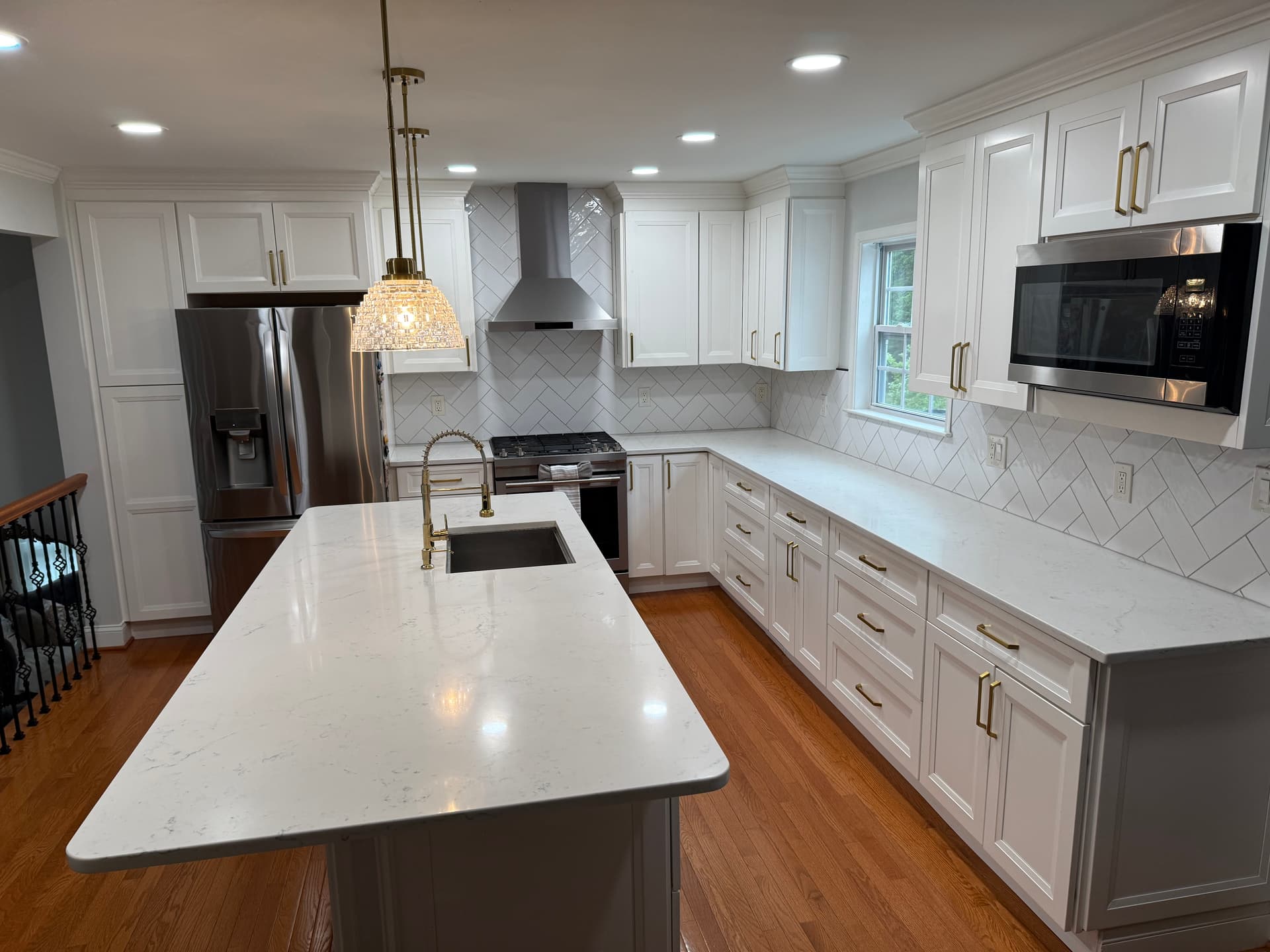 Full kitchen remodel with island and new layout Northern Virginia