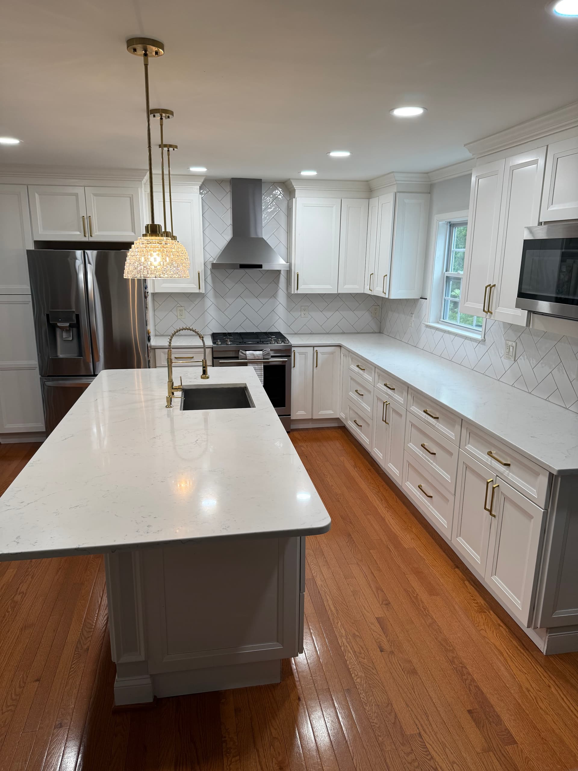 Kitchen remodel overview with modern finishes Northern Virginia