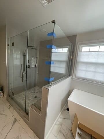 Large walk-in shower build by Ventura Home Improvement