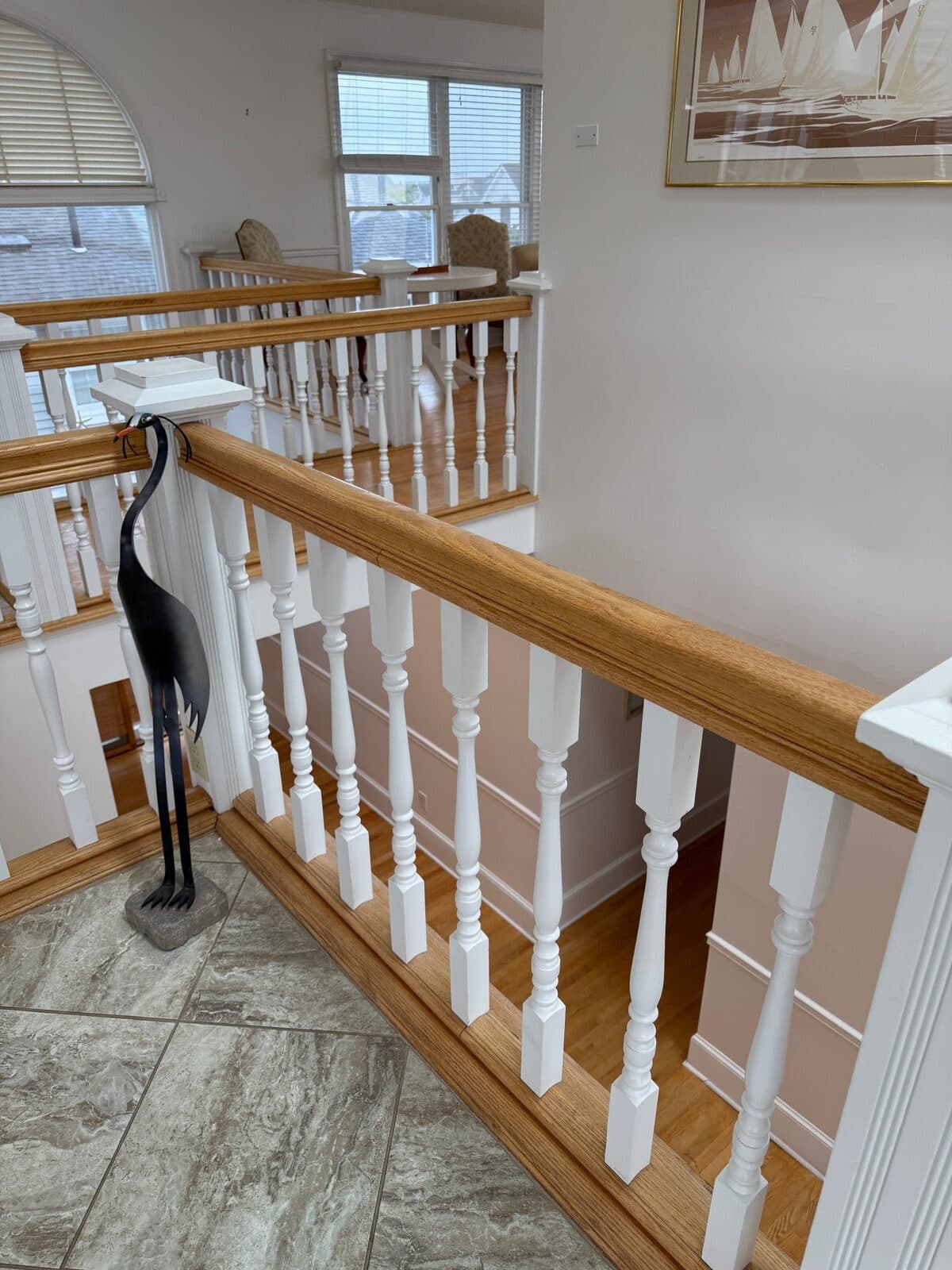 Custom wood handrail installation Northern Virginia by Ventura