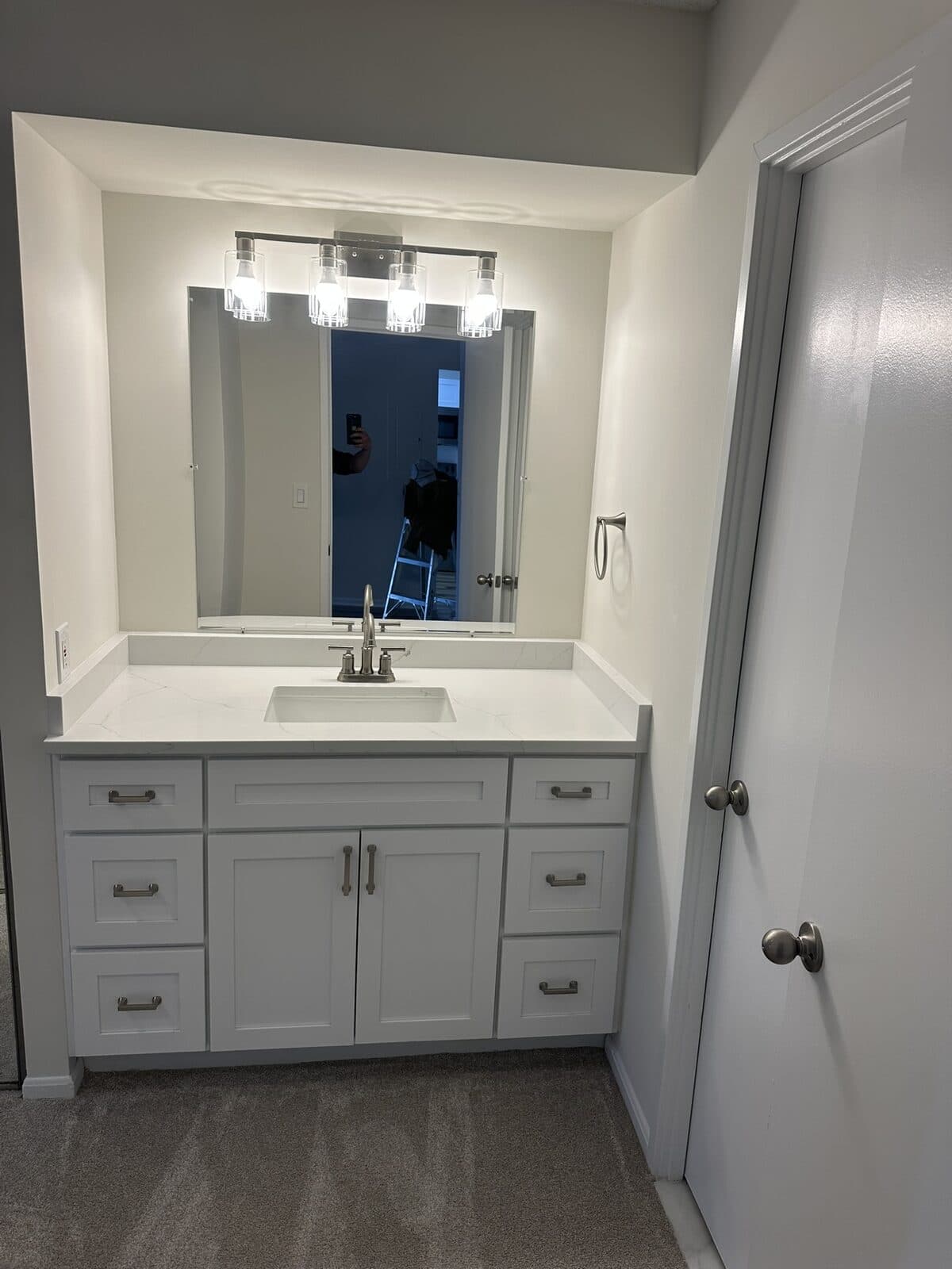 Vanity countertop detail by Ventura Home Improvement
