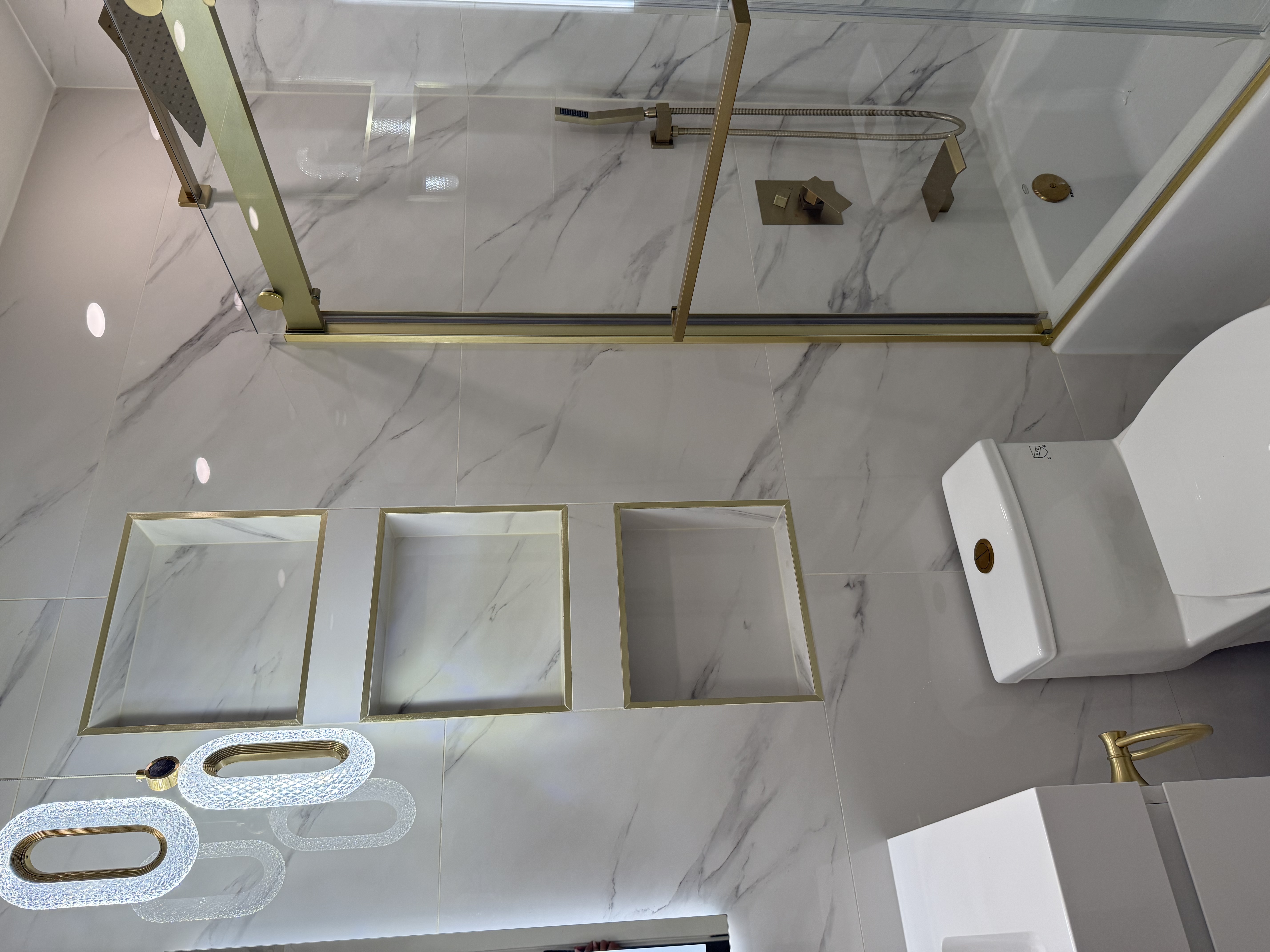 Master bathroom overview with freestanding tub Northern Virginia