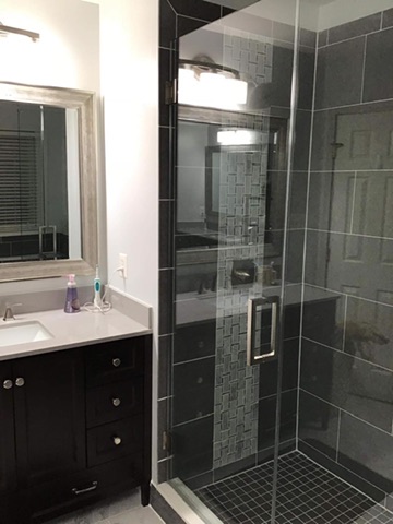 Vanity and shower remodel by Ventura Home Improvement