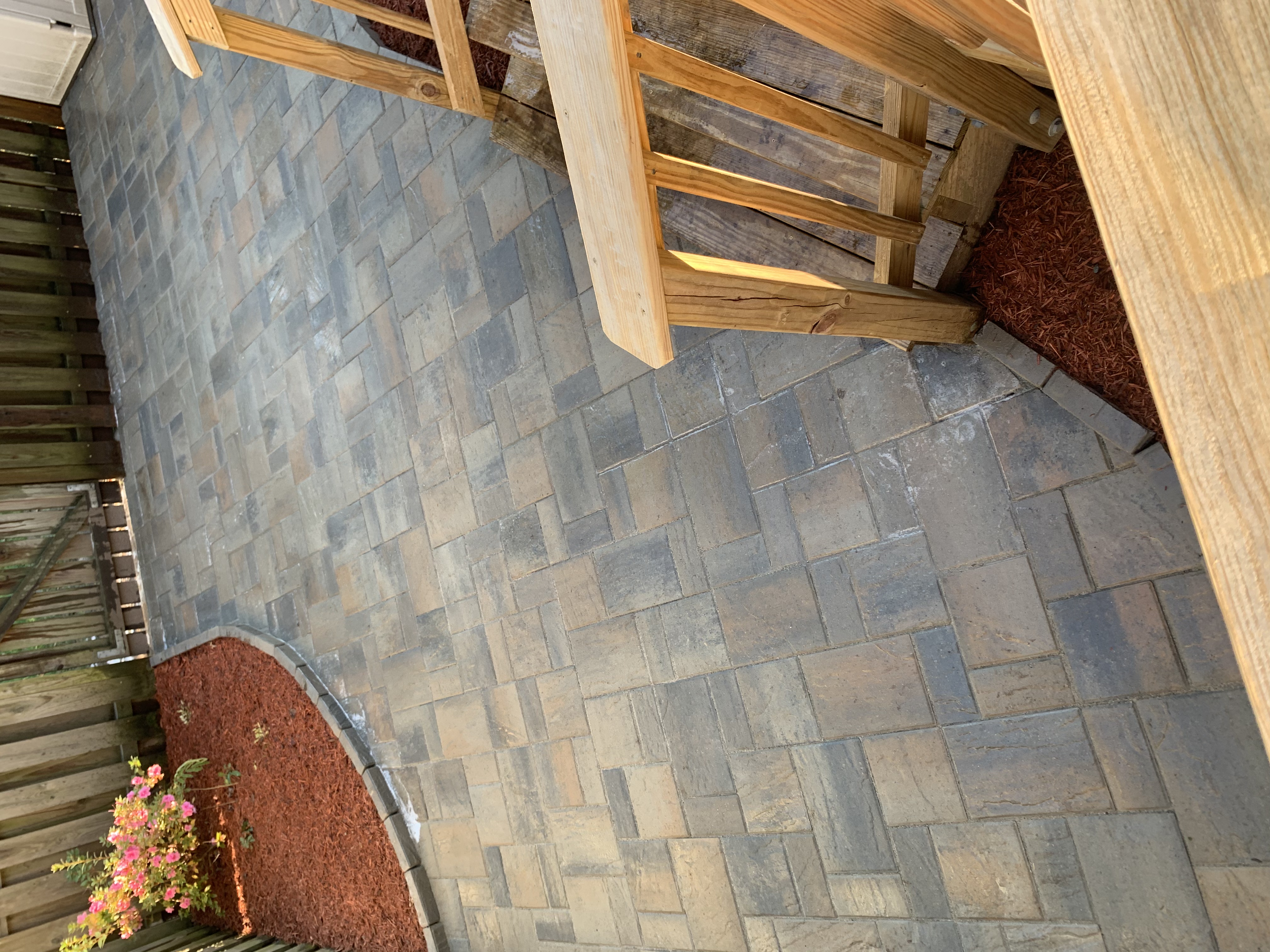 Outdoor tile work close-up Northern Virginia