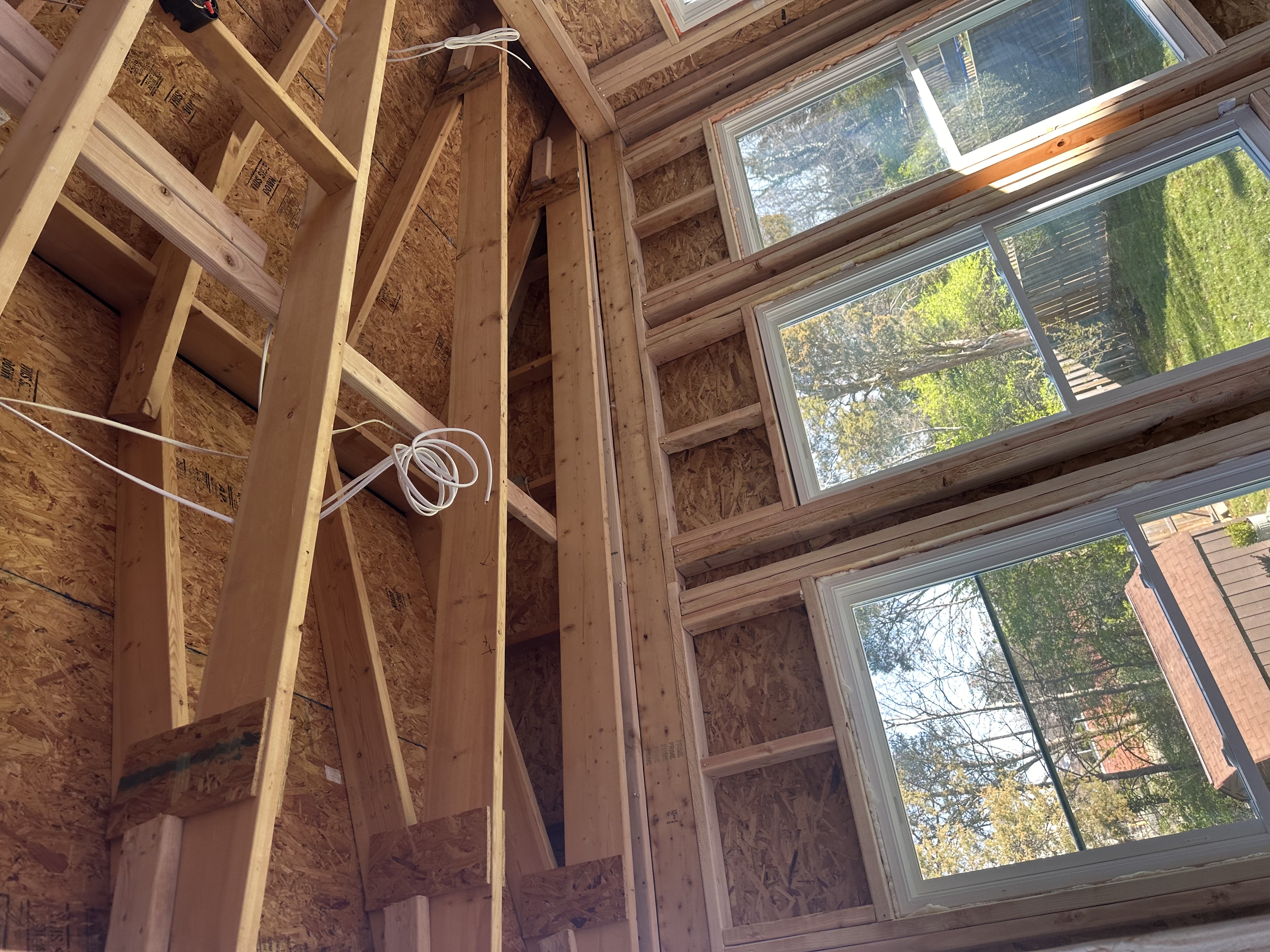 Exterior addition framing by Ventura Home Improvement