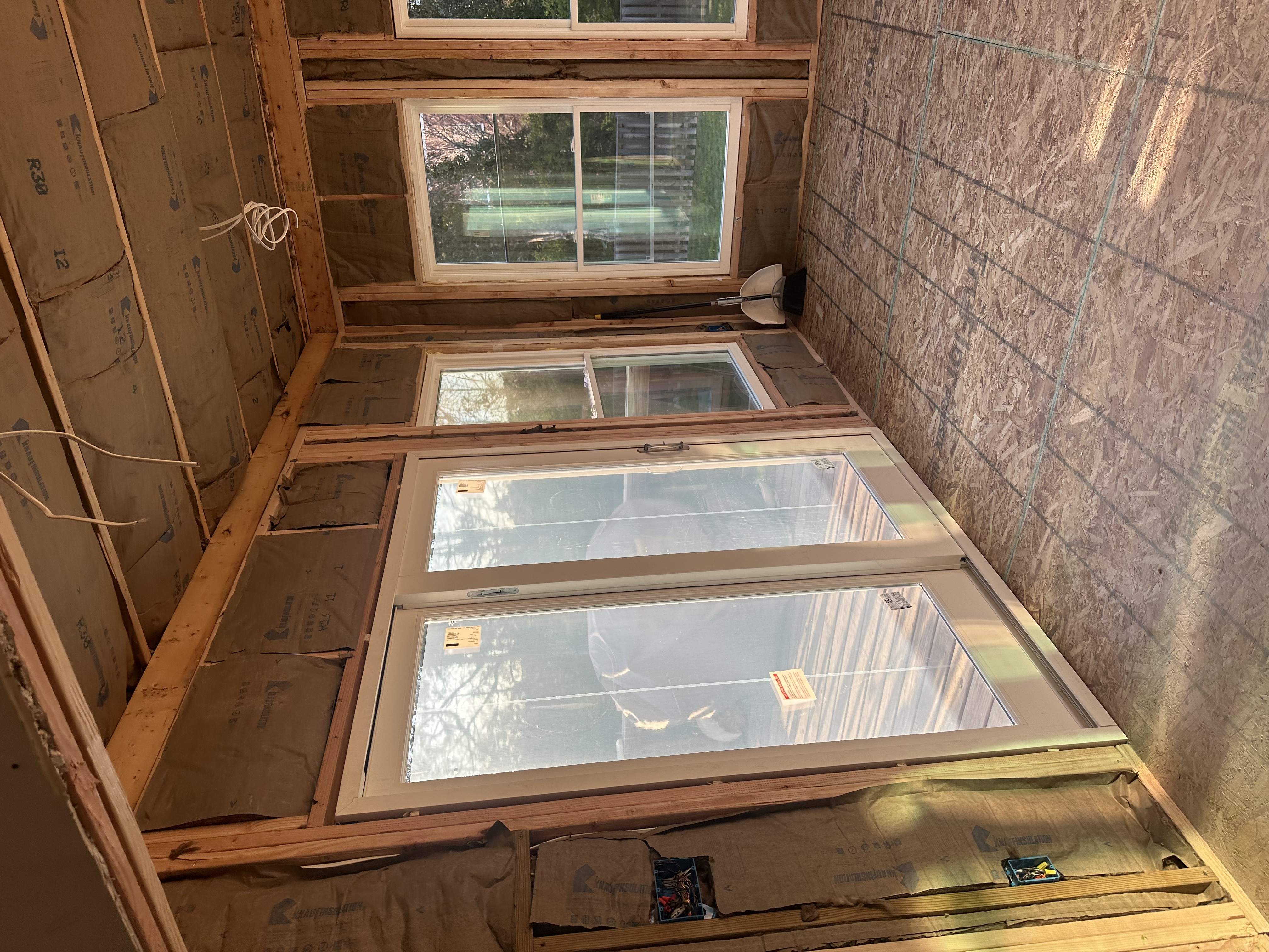 Completed framing project by Ventura Home Improvement