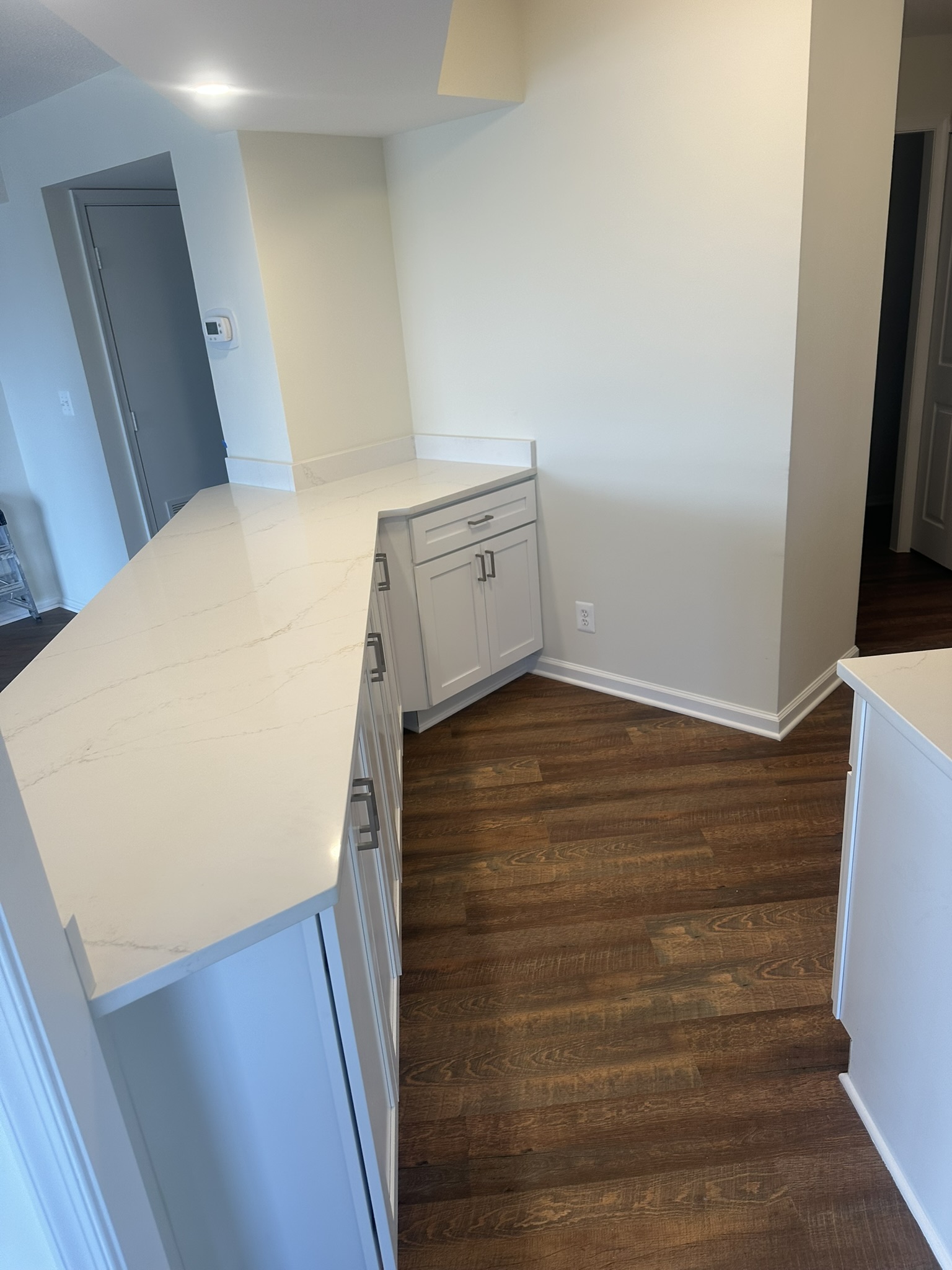 Custom countertop close-up with modern finish