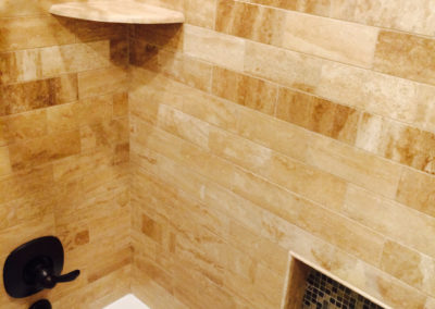 Bathroom with Dark Fixtures