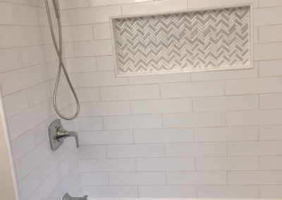 White on White Bathroom Remodel